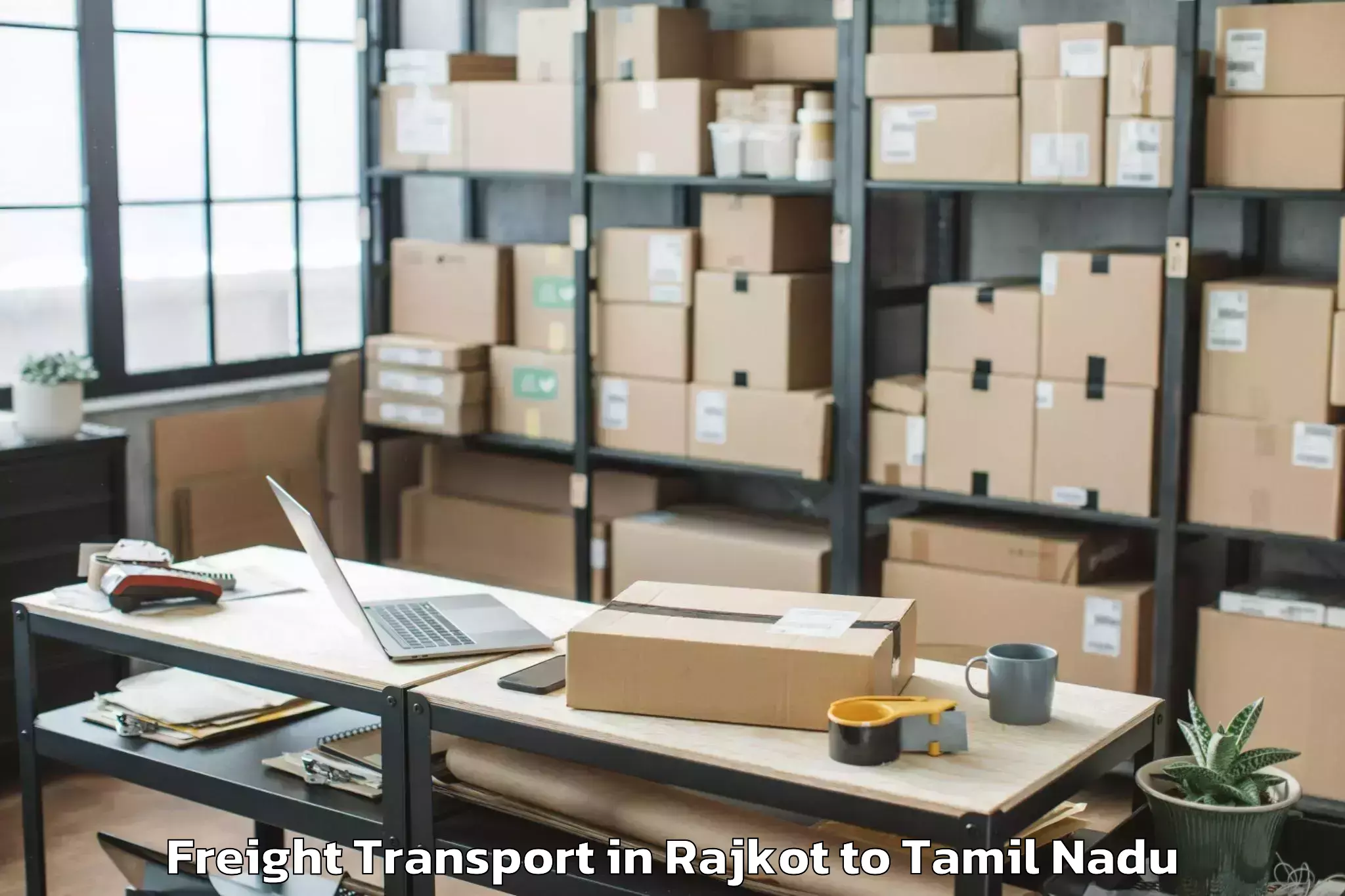 Reliable Rajkot to Rasipuram Freight Transport